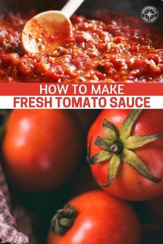 how to make fresh tomato sauce