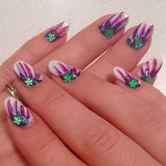 19+ Flower Nail Art Designs, Ideas Design Trends Premium PSD Floral Nail Designs, Colorful Nail, Flower Nail Designs, Creative Nail Designs, Floral Nail Art, Vacation Nails, Flower Nail, Shellac Nails