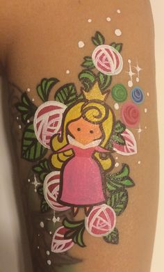 Princess (Sleeping Beauty) Forearm Art Princess Sleeping Beauty, Aurora Princess, Face Paint Makeup