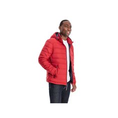 Take on the elements in style and warmth with this handsome men's hooded puffer coat from London Fog. Midweight insulation Water-repellent exterior Attached hood Zip front Multiple pockets Long sleevesFIT & SIZING Regular fit 28-inch approximate length Elastic cuffsFABRIC & CARE 100% polyester Machine wash Imported Color: Red. Gender: male. Age Group: adult. Casual Waterproof Hooded Puffer Jacket, Casual Hooded Waterproof Puffer Jacket, Hooded Red Puffer Jacket For Outdoors, Red Hooded Puffer Jacket For Outdoor, Casual Hooded Insulated Puffer Jacket, Casual Insulated Hooded Puffer Jacket, Red Hooded Down Puffer Jacket, Red Puffer Jacket For Outdoor Use, Sporty Red Hooded Puffer Jacket