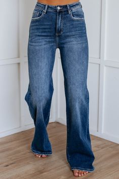 Montana Risen Jeans - Dark Wash Risen Jeans, Comfy Sandals, Stylish Sandals, Stylish Boots, Comfortable Flats, Perfect Shoes, Trendy Accessories, Raw Edge, High Jeans