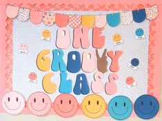 an art project made out of paper with the words one grooy day written on it