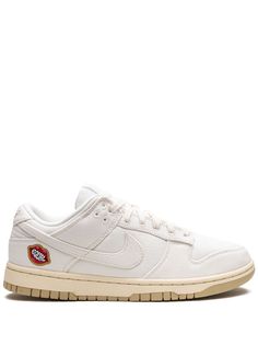 Dunk Low "The Future is Equal" sneakers from Nike featuring off-white, leather, panelled design, signature Swoosh logo detail, graphic print to the front, round toe, front lace-up fastening, logo patch at the tongue and flat rubber sole. These styles are supplied by a premium sneaker marketplace. Stocking only the most sought-after footwear, they source and curate some of the most hard to find sneakers from around the world.. Nike Dunk Shoes, Dunk Shoes, Mode Zara, White Nike Shoes, Pretty Shoes Sneakers, All Nike Shoes, Shoes Outfit Fashion, Shoes Sale, Hype Shoes