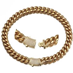 The Pave Clasp Miami Cuban Link Chain. Featuring a large and distinctive rectangular box clasp, encrusted with clear stones that create a dazzling shine. This substantial piece makes a statement, adding a touch of opulence to any outfit. PVD Plating guarantees a long-lasting finish Miami Cuban Link Chain, Chain For Men, Cuban Link Chain Necklaces, Miami Cuban Link, Rock Jewelry, Miami Cuban, Zircon Jewelry, Chains Necklaces, Gold Plated Bracelets