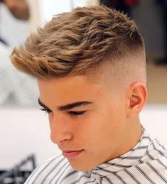 Attractive men faded haircut ideas | Trendy hairstyle ideas Military Cut Hair Men, Mens Summer Hairstyles, Quiff Haircut, Top Haircuts For Men, Boys Fade Haircut, Mid Fade Haircut, Men Blonde Hair, Crop Haircut