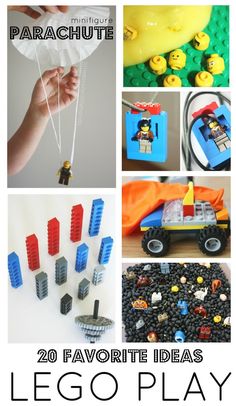 lego play activities for kids and adults to do with their favorite toys, including building blocks