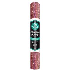 a roll of pink glitter paper on a white background with the words, premium quality