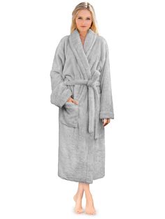 PRICES MAY VARY. Designed to be used as comfortable robe or bathrobe at your home. Our shaggy long robe has the perfect fit and comes with a waist strap so you can adjust for perfect fit and 2 side pockets to keep all your essentials! FLUFFY TEDDY SHERPA FLEECE ROBE Our Premium Women Fleece Long Robe is soft on your skin, lightweight, and keeps you warm. We made the robe of fluffy teddy sherpa fabric to make it cozy with an elegant touch! PERFECT GIFT: Ideal present for family or friends for bir Womens Bathrobes, Soft Robes, Womens Sherpa, Waist Strap, Womens Robes, Sleepwear & Loungewear, Everly Quinn, Black Charcoal, Dusty Blue