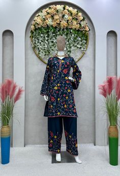 Palazzo Kurti, Plazzo Set, Asian Suits, Stitched Kurti, Readymade Blouses Online, Desi Clothing, Kurti Pant Set, Co Ord Suit, Suit Punjabi