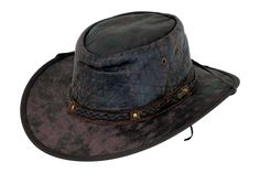 Rough and ready for any ranch, the Iron Bark Hat is made for those truly living the western lifestyle. Made from 100% Top Grain leather with a simple braided band and brass details, the Iron Bark has a UPF 50 rating and breathable air vents to keep you cool. Outback Hat, Deer Hunter, Oil Skin, Western Lifestyle, Deer Hunters, Hat Style, Horse Equestrian, Color Chocolate