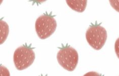 a pattern of strawberries on a white background