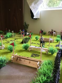 Schleich Diy Ideas How To Make, Schleich Set Up Ideas, Model Horse Diorama, Diy Schleich Horse Barn, Schleich Diy Stables, Schliech Ideas