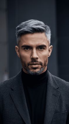 34 Trendy Hair Color Ideas for Men: Stand Out with Highlights Dark Ash Gray Hair Men, Ash Gray Hair, Grey Dyed Hair, Hair Color Ideas For Men, Trendy Hair Color Ideas, Ash Gray Hair Color, Warm Blonde Highlights, Ash Grey Hair