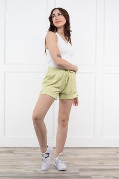 The Sweet Nothings Lounge Shorts by Easel is a solid pair of textured ribbed knit shorts. They feature side pockets, elastic waistband with drawstring, side slits and outer stitch detailing! Make sure you pair with are "Sweet Nothings Lounge Top" Fabric: 67% Polyester, 29% Cotton, 4% Spandex Measurements: Rise (Size M): 12'' Inseam (Size M): 3'' True To Size S 0-6 M 6-10 L 10-14 Sporty Ribbed Shorts For Loungewear, Spring Athleisure Ribbed Shorts, Trendy Ribbed Shorts For Spring, Trendy Ribbed Loungewear Shorts, Spring Ribbed Short Bottoms, Athleisure Ribbed Shorts For Loungewear, Ribbed Shorts For Spring, Solid Ribbed Shorts For Summer, Spring Sporty Ribbed Bottoms