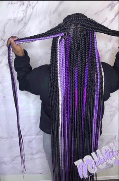 Locs Color Ideas Black Women Weave, Latchhook Hair Styles, Cute Box Braids Hairstyles With Color, Two Color Knotless Braids, Knotless Braids Color Ideas, 2 Color Box Braids, 3 Different Color Box Braids, Colorful Knotless Braids, Box Braid Colors Ideas