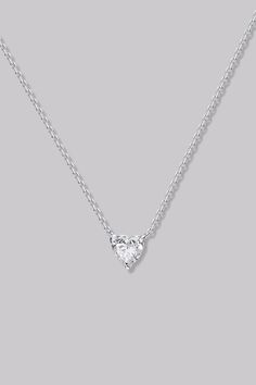 Solitaire Heart Diamond Necklace (0.34ct) - APM Monaco Heart Diamond Necklace, Apm Monaco, Heart Necklace Diamond, Heart Diamond, Diamond Heart, Colored Diamonds, Lab Grown Diamonds, Diamond Necklace, Fine Jewelry