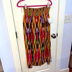 New Condition, With Tags. Never Worn. Sold At Anthropologie. Maxi Skirt Style, Chiffon Maxi Skirt, Flowy Maxi Skirts, White Maxi Skirts, Column Skirt, Striped Maxi Skirts, Tie Skirt, Tiered Maxi Skirt, Red Boho