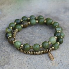 Bracelets - Jade Mala Bracelet Jade Mala, Green Jade Bracelet, Women In Africa, Prosperity And Abundance, Aromatherapy Bracelet, Wrist Mala, Support Women, For Good Luck, Chakra Jewelry