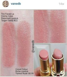 Natural Lip Colors For Fair Skin, Wedding Lip Color, Velvet Teddy Mac, Loreal Color Riche Lipstick, Too Faced Lipstick, Lip Colours, Lipstick Kit, Kawaii Makeup, Smink Inspiration