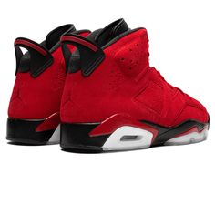 The Air Jordan 6 Retro ‘Toro Bravo’ is a bold and dynamic addition to the Air Jordan lineage, offering a striking red suede upper that demands attention. This eye-catching design is not just about aesthetics; it’s crafted for peak performance and comfort. With a cushioned sole and innovative support structures, the shoe ensures optimal comfort [...] Red Leather Basketball Shoes For Streetwear, Suede Basketball Shoes For Sports, Suede Round Toe Basketball Shoes For Sports, Suede Round Toe Basketball Shoes, University Red Leather Basketball Shoes With Boost Midsole, Suede Basketball Shoes, Red Suede Sneakers With Boost Midsole, University Red Leather Jordan Shoes For Streetwear, Red Lace-up Sneakers With Rubber Heel Cap