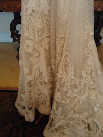 All The Pretty Dresses: Stunning Edwardian Wedding Gown Groom Wedding Attire, Reception Gown, Lace Tablecloth, Dresses Outfits