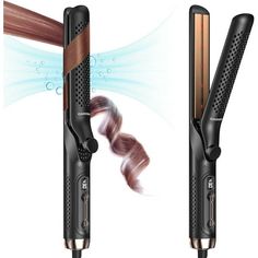 Discover the RUTAWZ 360 Airflow Styler, a versatile 2-in-1 hair straightener and curler that combines the functions of a flat iron and curler. Ideal for all hair types, it effortlessly creates beach waves, bouncy curls, or sleek straight styles. Featuring 3D floating plates and an ergonomic design, it is perfect for use on thick or long hair with the long barrel curling iron capability. Enjoy salon-quality results at home with advanced features including precise temperature control, rapid heatin Long Barrel Curling Iron, Styler Hair, Styling Wand, Barrel Curling Iron, Hair Straightener And Curler, Flat Irons, Hair Straightening Iron, Hair Iron, Bouncy Curls