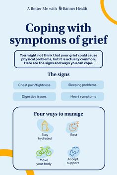 People experience grief differently. Grief often shows up uniquely and quite physically. Banner Health shares how grief shows up in the body and the effects. Walking On Treadmill, Over Emotional, Heart Symptoms, Upper Back Pain, After Running, Physical Pain, Stomach Pain, Sleep Problems, Chest Pain