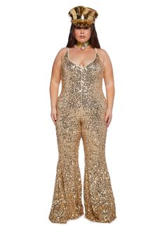 base|gold Gold Sequin Jumpsuit, Plus Size Club, Plus Size Rave, Glitter Jumpsuit, 50 Birthday, Burning Man Festival, Sequin Jumpsuit, Pride Outfit, Rave Festival