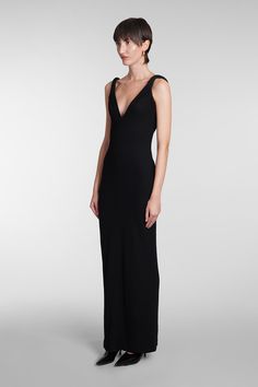 Chic Elastane V-neck Maxi Dress, Chic V-neck Elastane Maxi Dress, Sleek Sleeveless Maxi Dress, Sleek V-neck Elastane Dress, V-neck Elastane Maxi Dress For Night Out, Stretch V-neck Elastane Maxi Dress, Evening V-neck Elastane Dress, V-neck Evening Dress, Givenchy Dress