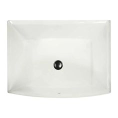 a square white sink on a white background