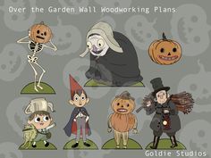 over the garden wall woodworking plans by goldie studios - digital art printables