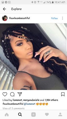 Curly Faux Locs, Faux Locs Hairstyles, Pelo Afro, Goddess Locs, Girls Braids, Locs Hairstyles, Crochet Hair, Twist Braids, Box Braids Hairstyles