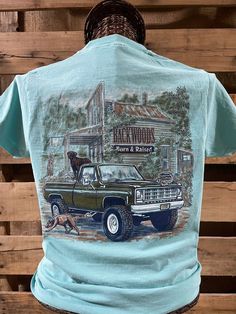 Backwoods Born & Raised Store Comfort Colors Unisex T-Shirt - SimplyCuteTees Country Boyfriend Gift Ideas, Country Brands, Country T Shirts, Backwoods Logo, Cute Southern Outfits, Cute Country Shirts, Western Closet, Western T Shirts, Country Fall Outfits