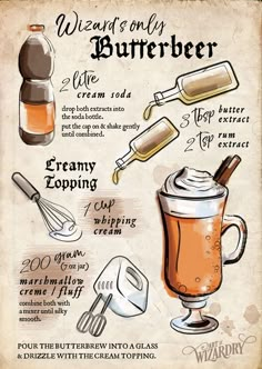 an old fashioned poster with different types of items to make it look like something from harry potter