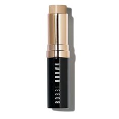 On-the-go cream foundation stick | Bobbi Brown Skin Foundation Stick, Porcelain (N-012/0) - 0.31 oz/9g | After moisturizing skin, lightly glide across forehead, cheeks, nose, and chin. Blend with fingertips, a sponge, or our Foundation Brush (sold separately). Build coverage as desired. | A portable cream foundation stick that glides on weightless medium-to-full coverage that lasts all day. This versatile stick foundation effortlessly evens out your complexion and conceals imperfections with rea Brown Skin Foundation, Bobbi Brown Skin Foundation, Face Blender, Bobbie Brown, How To Match Foundation, Foundation Stick, Elf Cosmetics, Skin Foundation, Stick Foundation