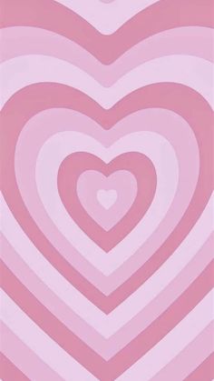 a pink and white background with hearts in the middle