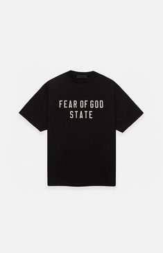 The Kids Fear of God Essentials Black Heavy T-Shirt is made from a premium heavyweight cotton jersey and features a relaxed fit, short sleeves, a classic rib-knit crew neckline, a Fear of God State screenprint front graphic, and a rubber brand label on the front and at the upper back.Solid color teeHeavyweight fabricClassic rib-knit collarCrew neckShort sleevesRubber brand labelScreenprint graphicRelaxed body and sleevesRelaxed fit100% heavy cotton jerseyHand wash, flat or line dryFear of God Es Fear Of God Essentials, Brand Label, Fear Of God, Kids Black, Pacsun, Crew Neckline, Heavy Cotton, Rib Knit, Screen Printing