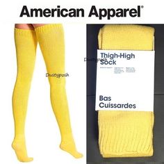 Brand New Never Worn In Package. This Listing Is For One Pair Of Yellow/Gold Socks ( Last Two Pictures Show Color Most Accurately ) . Super Long Soft Comfortable Cotton Socks. Wear Them Thigh High, Over The Knee Or Scrunch To Below The Knee. Awesome Socks You Can Rock Year Round. Yellow Thigh High Socks, Trendy Yellow Winter Socks, Trendy Yellow Socks, Fitted Yellow Socks For Spring, Yellow Stretch Thigh High Legwear, Yellow Stretch Thigh-high Legwear, Gold Socks, Awesome Socks, Over The Calf Socks