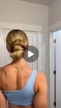 kenna mcclellan on Instagram: "Had to reshare this quick updo hack! Comment “hair” for a link to my favorite hair elastics/hairtools! I love when people send me hair videos to try out hehe. #hair #updo #messybun #hairhacks" Kenna Mcclellan, Quick Updo, Quick Updos, Nurse Hairstyles, Hair Elastics, Hair Updo, Messy Bun, Hair Videos, Cute Fits