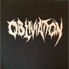 a black t - shirt with white writing on it that says obturatone