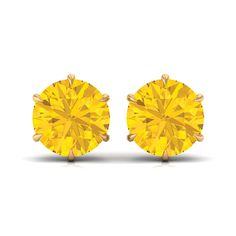 Product Details Exuding elegance, these Solitaire Stud Earrings feature a Round Cut Created Yellow Sapphire Gemstone in a claw setting. The captivating beauty of the created sapphire gemstone is enhanced by the precision of the claw setting. Product Information SKU SHP-EARRINGS052310135 Weight 2.64 gm (Approximate) LAB CREATED YELLOW SAPPHIRE INFORMATION No.of Stones 2 Pieces Total Weight 9.00 Carat (Approximate) Dimension(approx) Round-10X10 mm-2 Pcs Color Yellow Cut Brilliant Shape Round Setti Sapphire Solitaire, Claw Prong, Claw Setting, The Claw, Solitaire Studs, Signature Jewelry, Sapphire Earrings, Timeless Jewelry, Yellow Sapphire