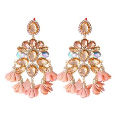 Material: Rhinestone Metals Type: Zinc alloy Bohemian drop earring type Various styles and color to choose from Fancy Chandelier, Flower Tassels, Champagne Earrings, Crystal Statement Earrings, Crystal Champagne, Bleu Violet, Tassel Drop Earrings, Statement Earring, Earrings Flower