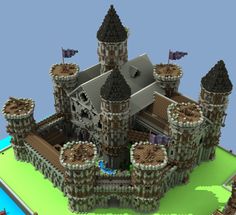 -castlejpg Minecraft Castle Walls, Minecraft Medieval Castle, Minecraft Castle Blueprints, Build A Castle, Construction Minecraft, Minecraft Houses Blueprints, Easy Minecraft Houses, Minecraft Castle, Minecraft Medieval