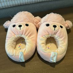 Perfect Condition, Tags Detached. Cute Winter Slippers With Soft Sole, Cute Round Toe Slippers For Playtime, Playful Winter Slippers With Soft Sole, Squishmallow Slippers, Cute Winter Slippers For Playtime, Cute Pink Super Soft Slippers, Playful Winter Slippers For Playtime, Playful Winter Slippers, Pink Cute Super Soft Slippers