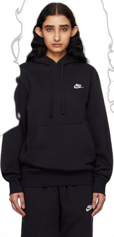 Winter Sweats With Adjustable Hood And Crew Neck, Casual Winter Sweats With Drawstring Hood, Nike Hoodie For Sports Season, Nike Cotton Sweats For Winter, Nike Hooded Hoodie For Sports Season, Winter Hooded Sweats With Drawstring, Hooded Sweats With Drawstring Hood For Winter, Nike Cotton Hooded Sweatshirt, Winter Hoodie Sweats With Ribbed Cuffs