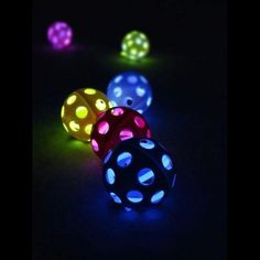 Glow In The Dark Wiffle Balls - Assorted Colors 3 Pcs Per Pack - Party Glowz Wiffle Ball, Charcoal Drawings, Backyard Games, Camping Games, Glow Party, Neon Party, Glow Sticks, Camping Fun, Backyard Fun