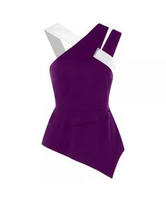 Back Zip Asymmetrical Flare Tank Top - Purple - 3K77669116 Size M Outfit Elegantes, Women's Tank Tops, Tank Tops Women, Tank Top, One Piece, Plus Size, Tank Tops, Purple