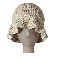 * handmade with cotton yarn 🧶 * breathable and perfect for spring and summer ☀️ * adult sized - measures about 22 inches in circumference Adjustable Crochet Hat For Spring, Cream Cotton Bucket Hat For The Beach, Cream Cotton Bucket Hat For Beach, Spring Multicolor Cotton Yarn Hat, Lightweight Cotton Bucket Hat, One Size Fits Most, Lightweight Cotton Bucket Hat, One Size, One Size Summer Crochet Hat, White Crochet Hat For Summer, One Size Crochet Yarn Hat For Summer