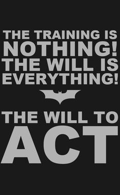 the batman quote is shown in black and white with an image of bat on it