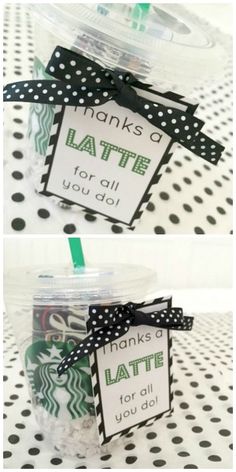 starbucks coffee cup gift for someone's little latte girl or her birthday party